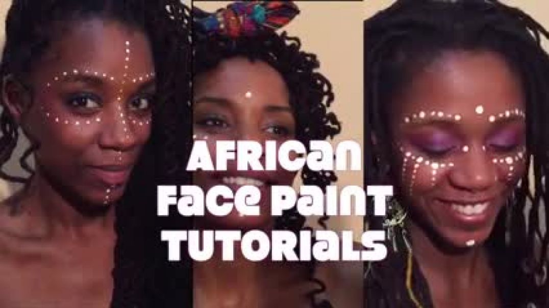 african face paint tutorial dots