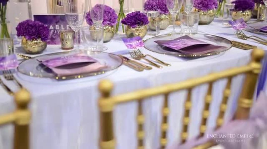 Amethyst and Gold Wedding styled by Enchanted Empire Event Artisans