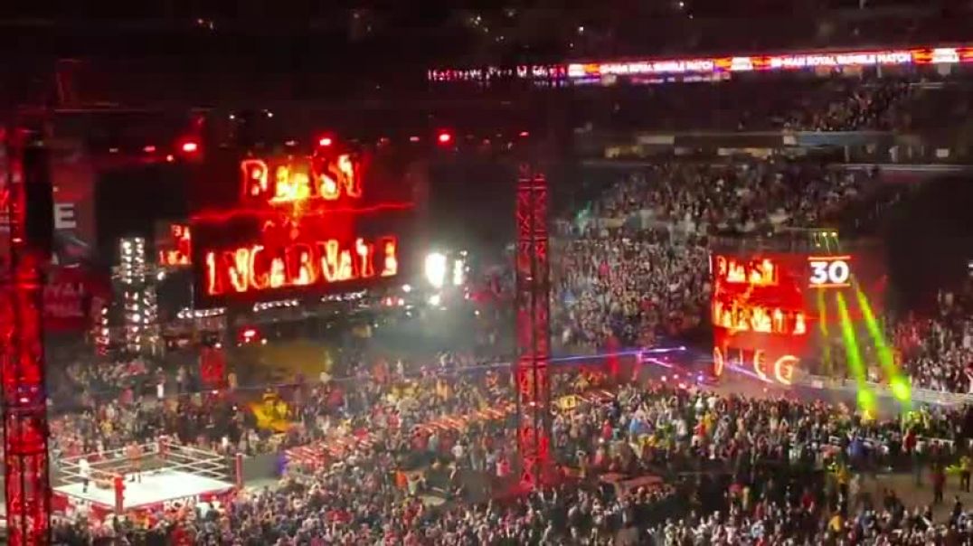 ⁣Brock Lesnar enters the Royal Rumble 2022 at Number 30 Live Reaction Vlog