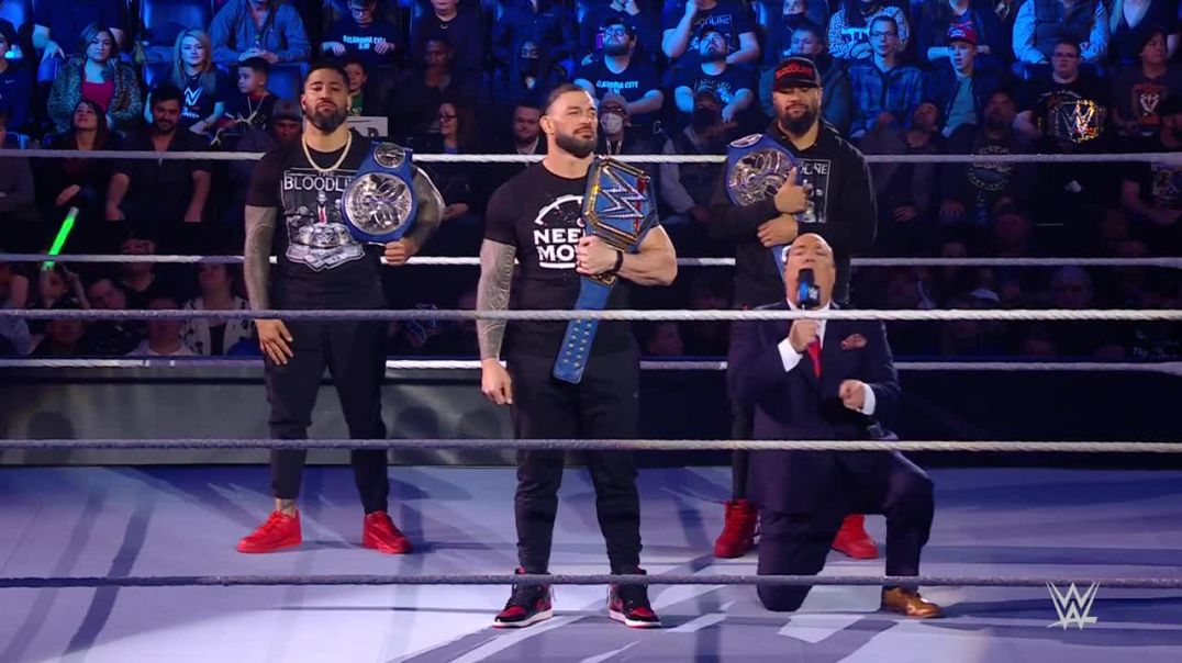 ⁣Goldberg emerges to challenge Roman Reigns SmackDown Feb 4 2022
