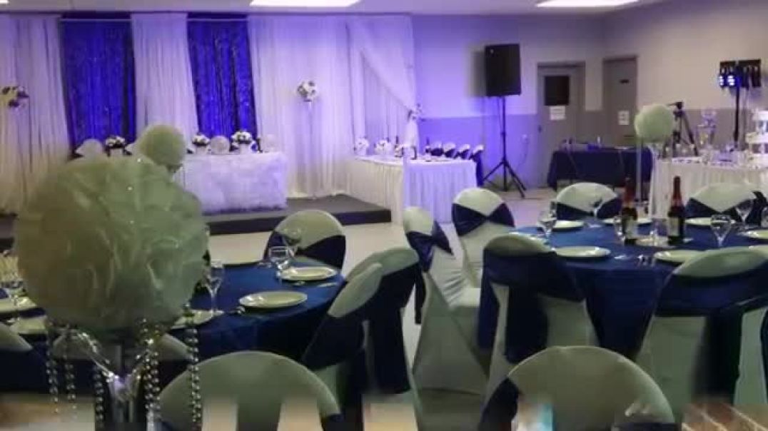 ⁣EHalisi Decor royal blue wedding decoration