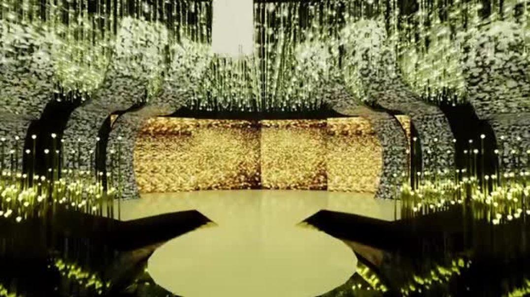 ⁣3D Wedding Decoration  Dekorasi Pernikahan  Glimmer Yellow theme