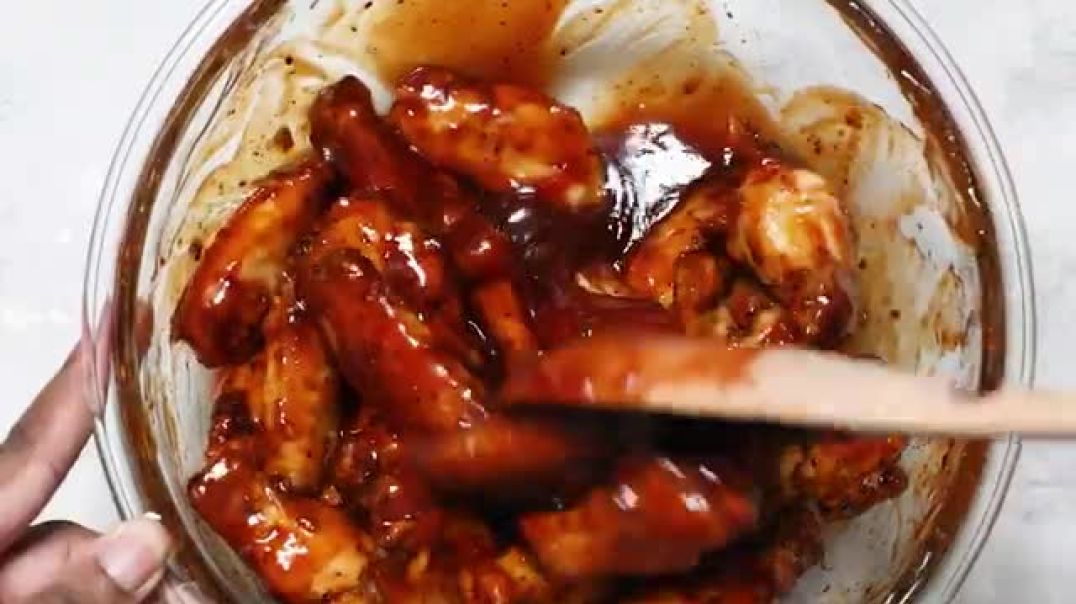 ⁣Easy Honey BBQ Chicken Wings Recipe  How To Make The Best BBQ Wings