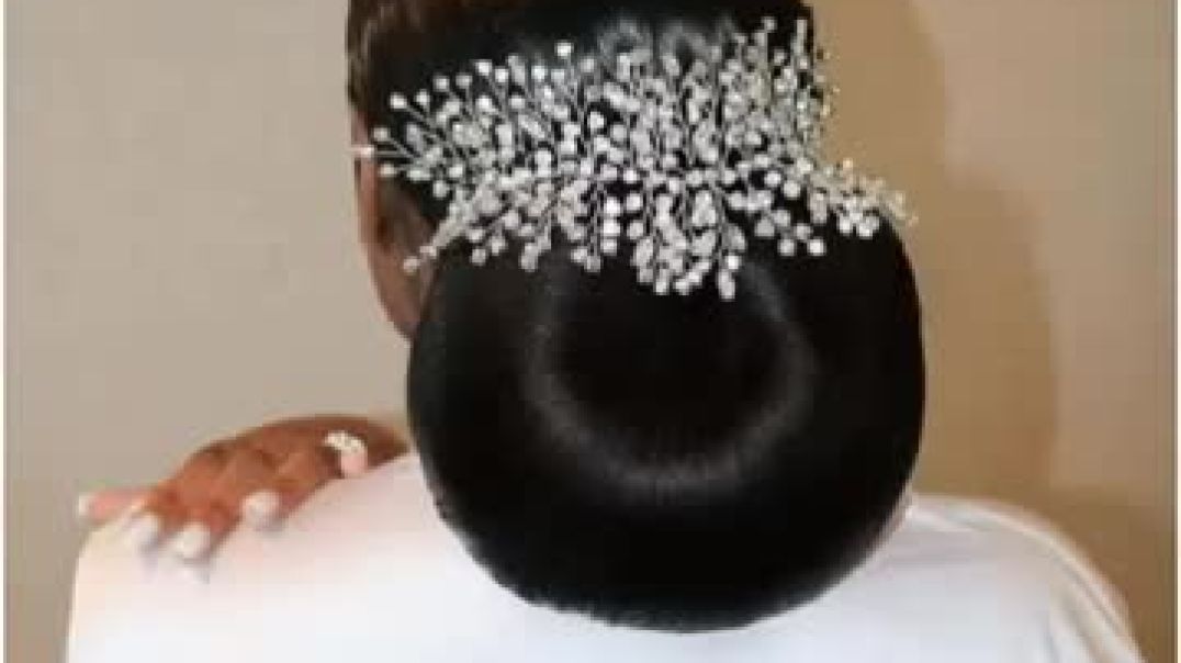 BRIDAL HAIRSTYLES  Black women hairstyles  occasional hairstyles  church wedding hairstyle