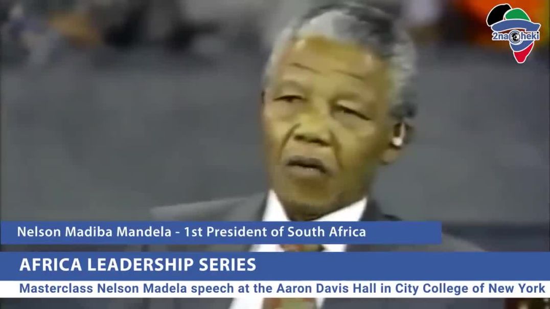 Mandela's Masterclass Speech to NATO saying Your Enemy is not Africa's Enemy
