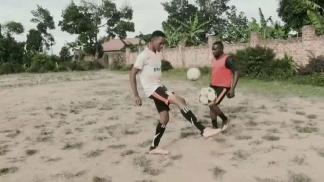 short clip of soccer some where in africa