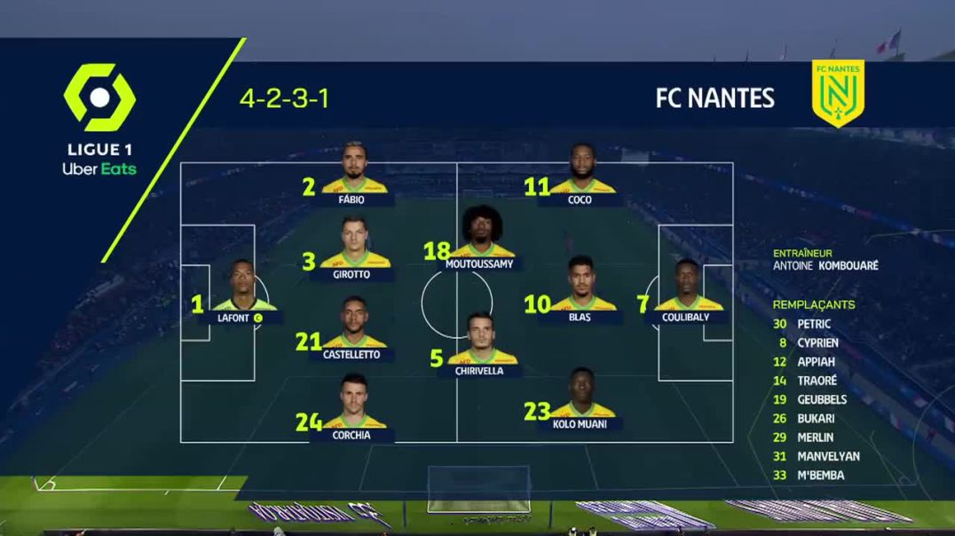 PARIS SAINT-GERMAIN - FC NANTES (3 - 1) - Highlights - (PSG - FCN) _ 2021-2022