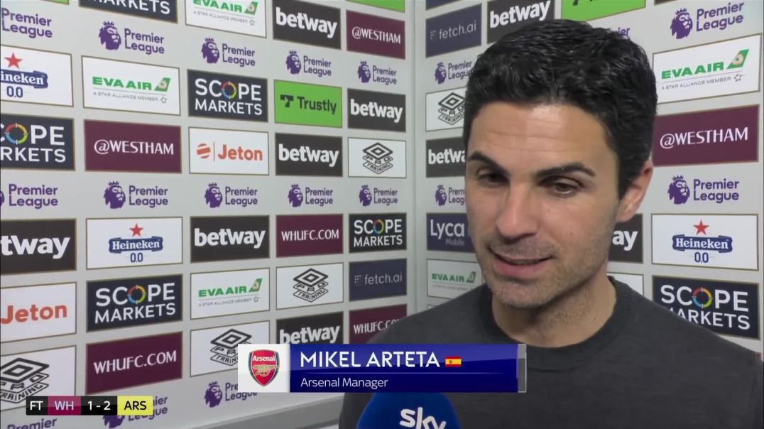 Arteta praises his young streetwise Arsenal after win over West Ham