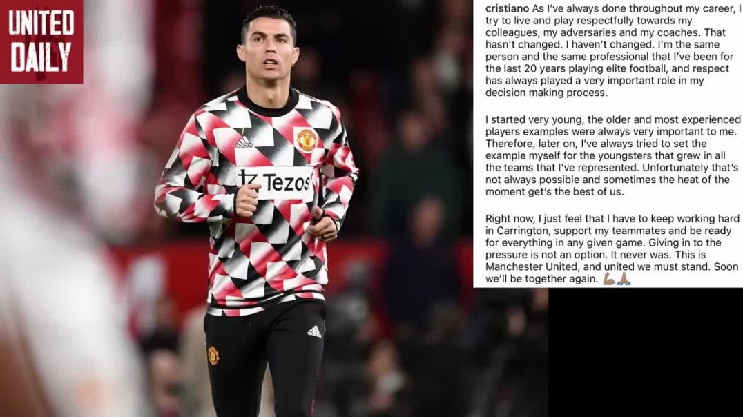 🚨BREAKING Ronaldo Responds After Leaving Old Trafford Early  Latest Man United News