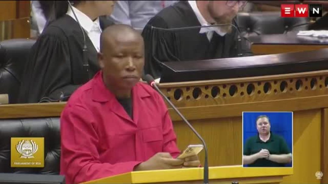Malema leaves Parliament after heated debate