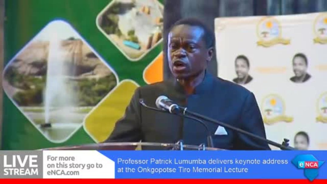 ⁣Kenyan legal expert Lumumba delivers Tiro lecture
