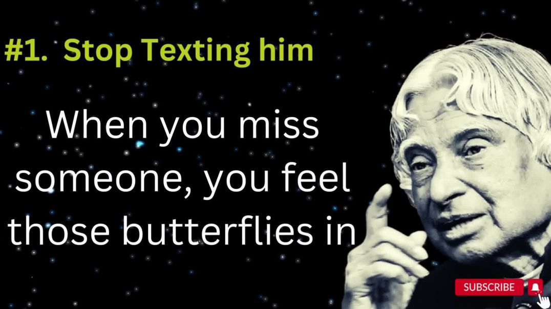 ⁣Three Surprising Things That Make A Man Miss YouThe Quotes world  APJ Abdul Kalam Sir Quotes