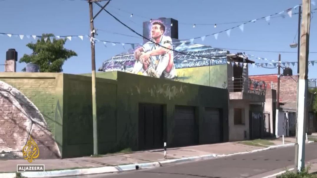 ⁣In the neighbourhood of Argentina football star Lionel Messi