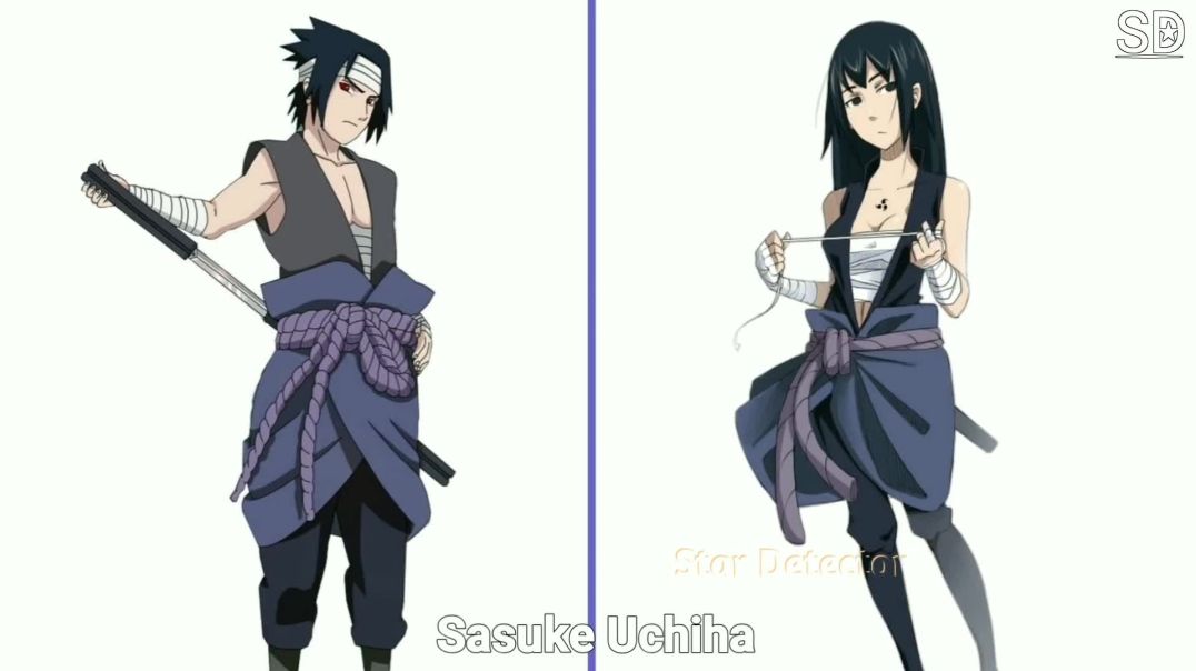 ⁣Naruto Characters Gender Swap Version  Star Detector