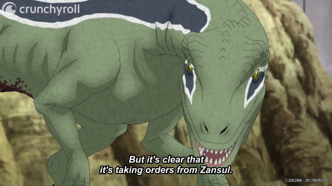 ⁣Sharringan Taming an Edo Tensei Dinosaur  Boruto Naruto Next Generations