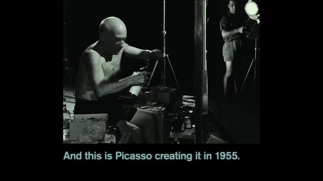 ⁣Watch Picasso Make a Masterpiece