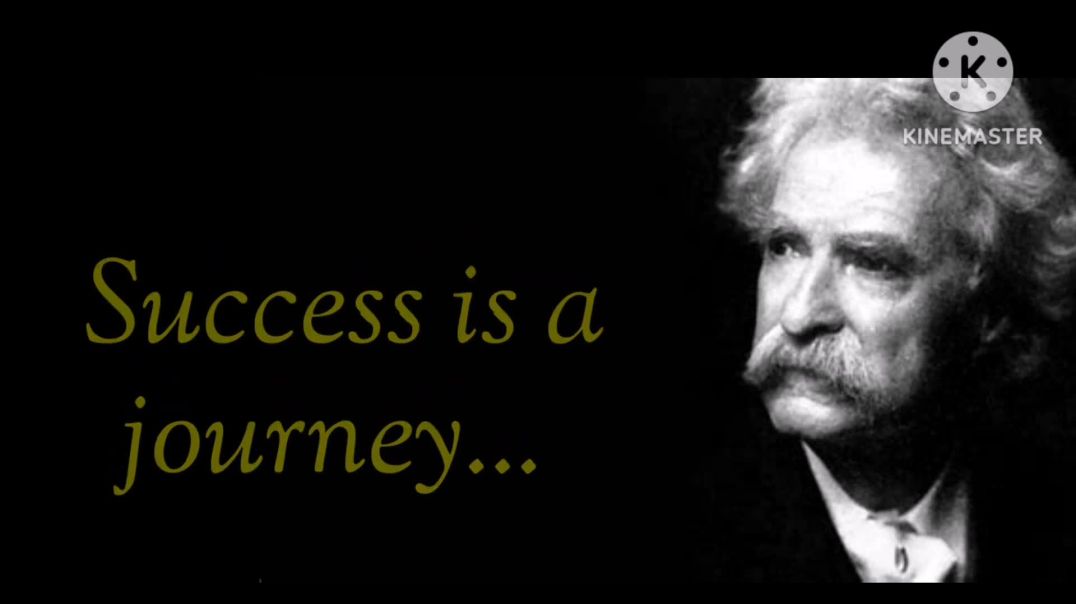 ⁣Success is a journey Mark Twains motivational quotesworldofquotes9409