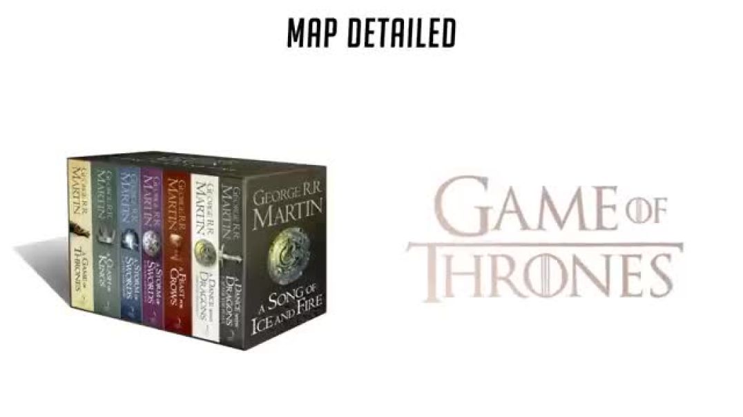 Entire Game of Thrones Map World Detailed