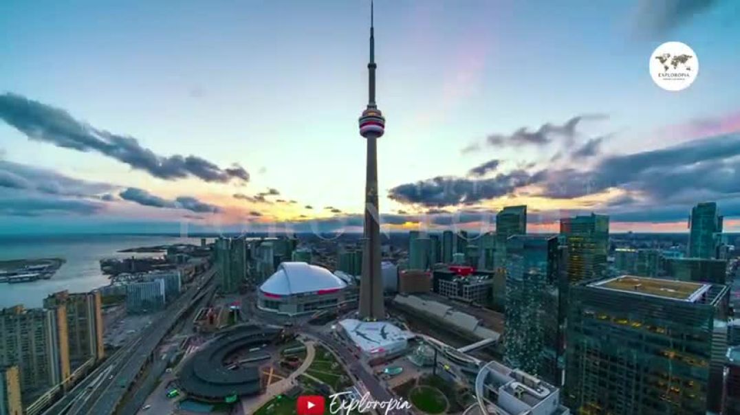 ⁣Toronto Ontario Canada  in 8K ULTRA HD HDR 60 FPS by Drone