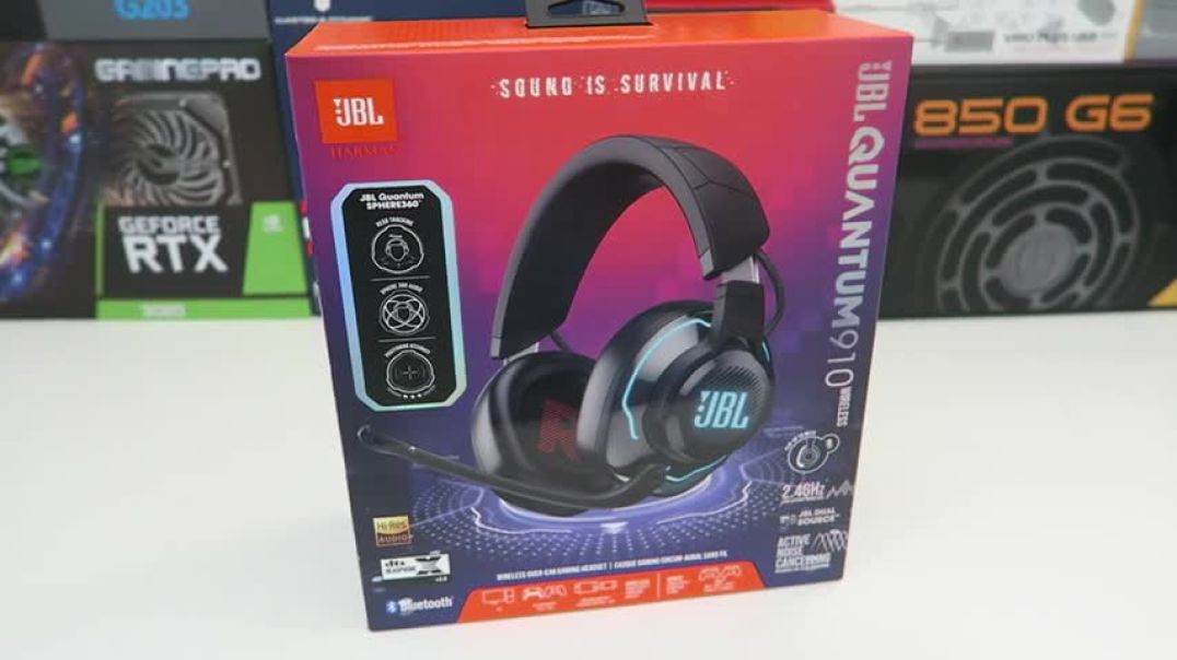 ⁣JBL Quantum 910 Wireless Gaming Headset  Unboxing  First Look
