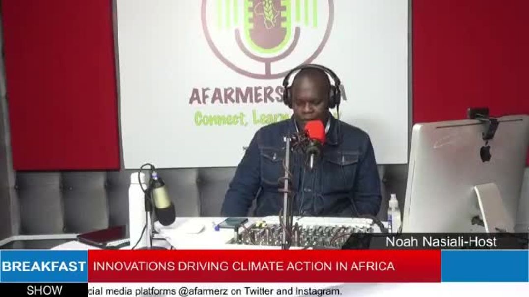 ⁣Discussion climate impact to African farmers afarmersmedia