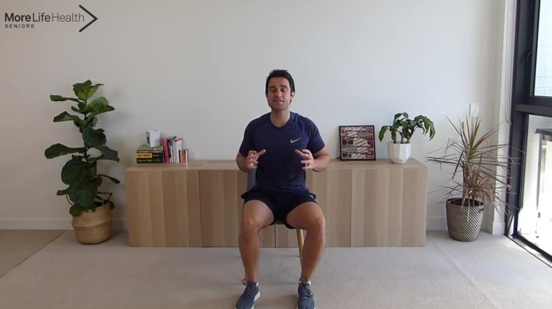 ⁣Simple Seated Core Strengthening Workout For Seniors  More Life Health
