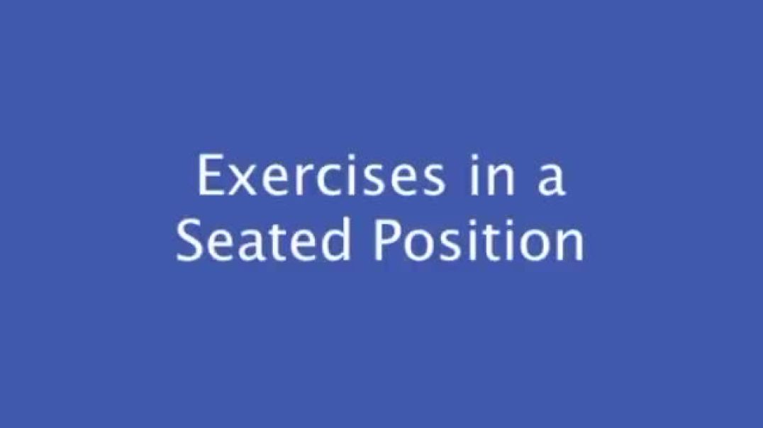 ⁣Seated Exercises for Older Adults