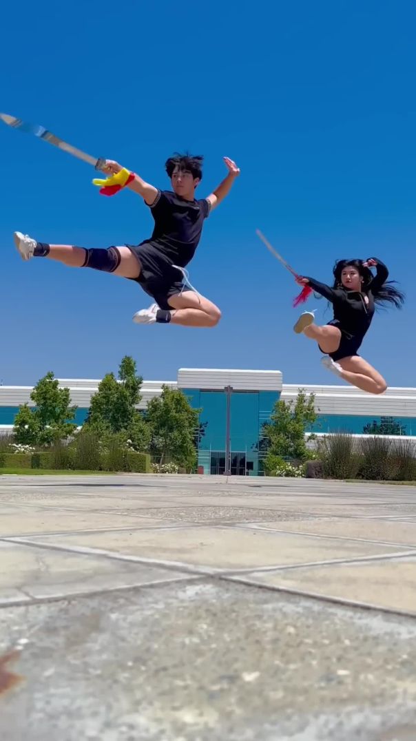 Is This Synchronized Enough for some rando Kung Fu Siblings shorts kungfu wushu