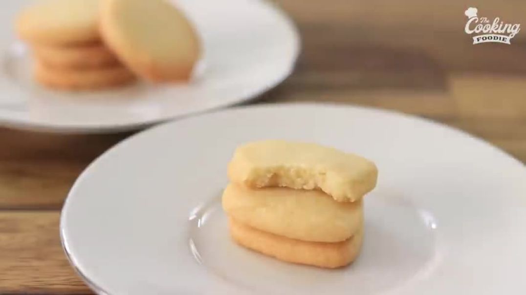 ⁣3Ingredient Butter Cookies Recipe