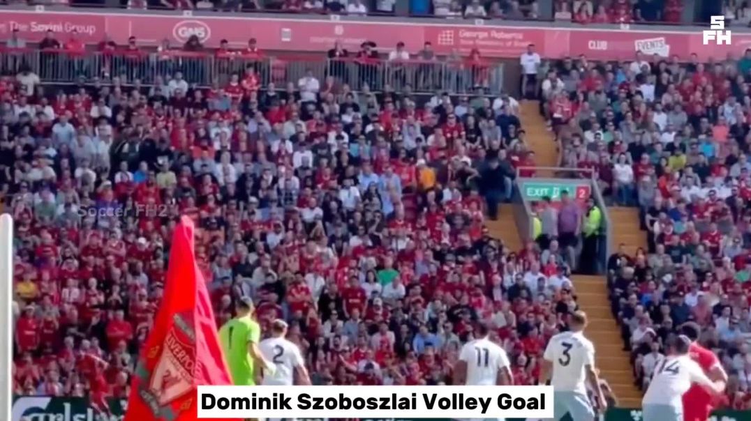 ⁣DSzoboszlai Stunning Volley Goal vs Aston Villa  Liverpool vs Aston Villa 30