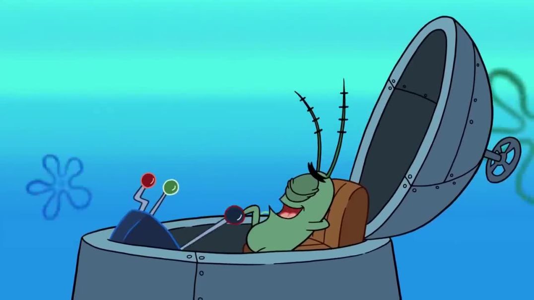 ⁣Mr Krabs  Plankton in Boating School   Teachers Pests Full Scene  SpongeBob