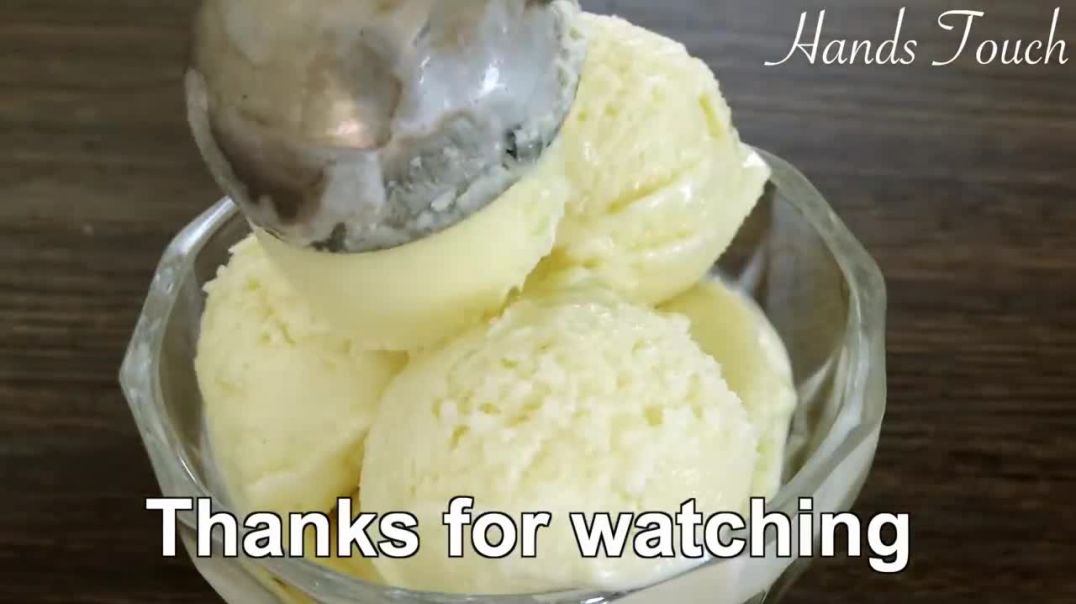 ⁣No Cream & Condensed Milk Vanilla Ice Cream  Recipe Easy Ice Cream Without Egg