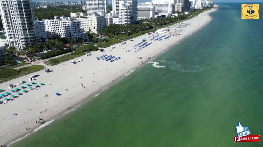⁣Miami Beach 4K #dji #drone M3P #Florida #india #usa #nyc #turkey #dubai #brasil #miami #beach #ocean
