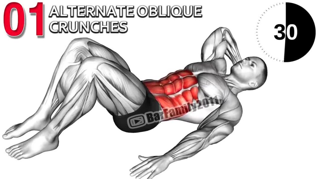 ⁣8 Minute No Equipment Ab Workout