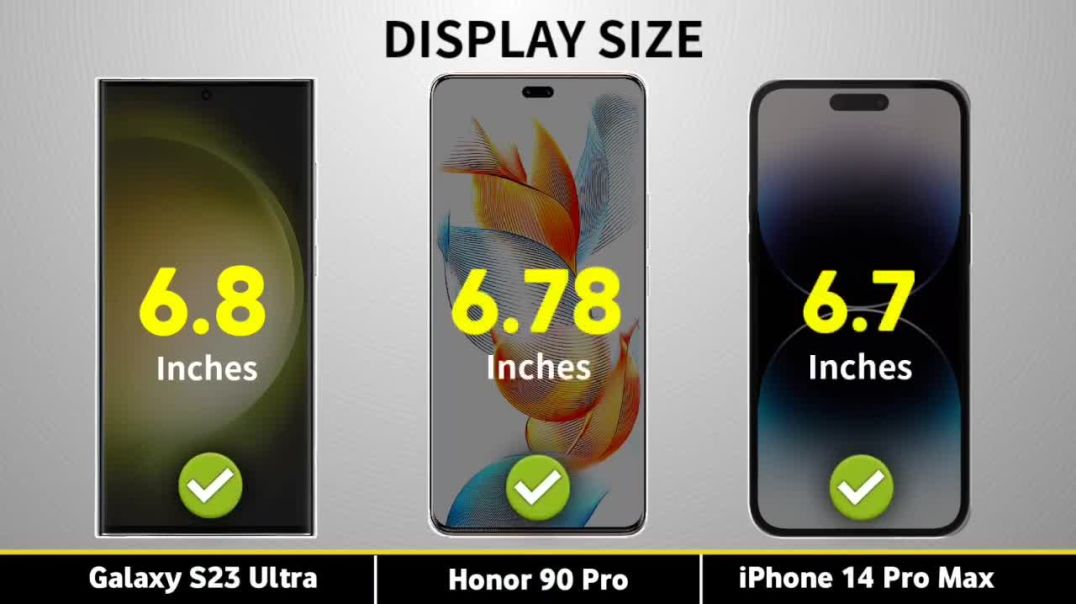 ⁣Honor 90 Pro vs Samsung S23 Ultra vs iPhone 14 Pro Max  honor 90 pro unboxing