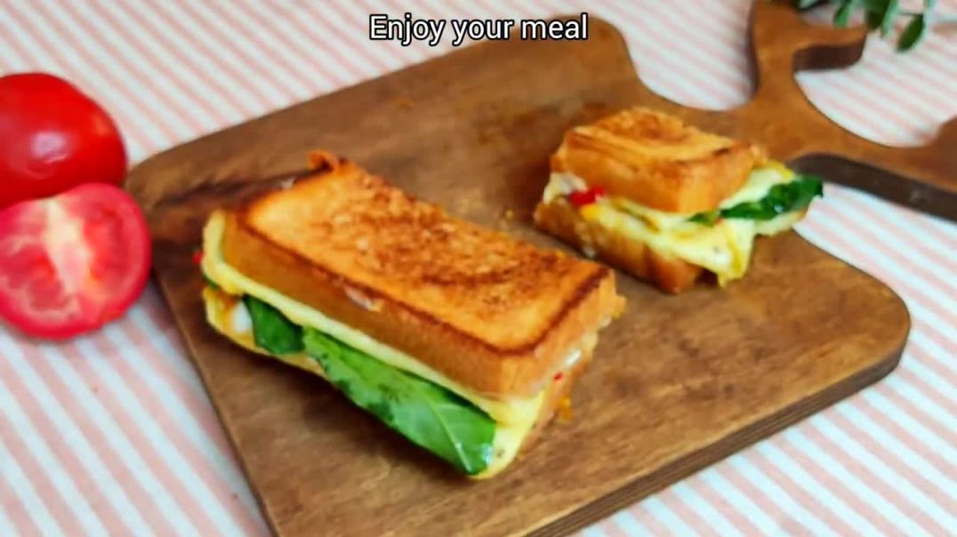 ⁣This breakfast recipes surprised everyone The most delicious egg Toast Recipe in 5 minutes ASMR