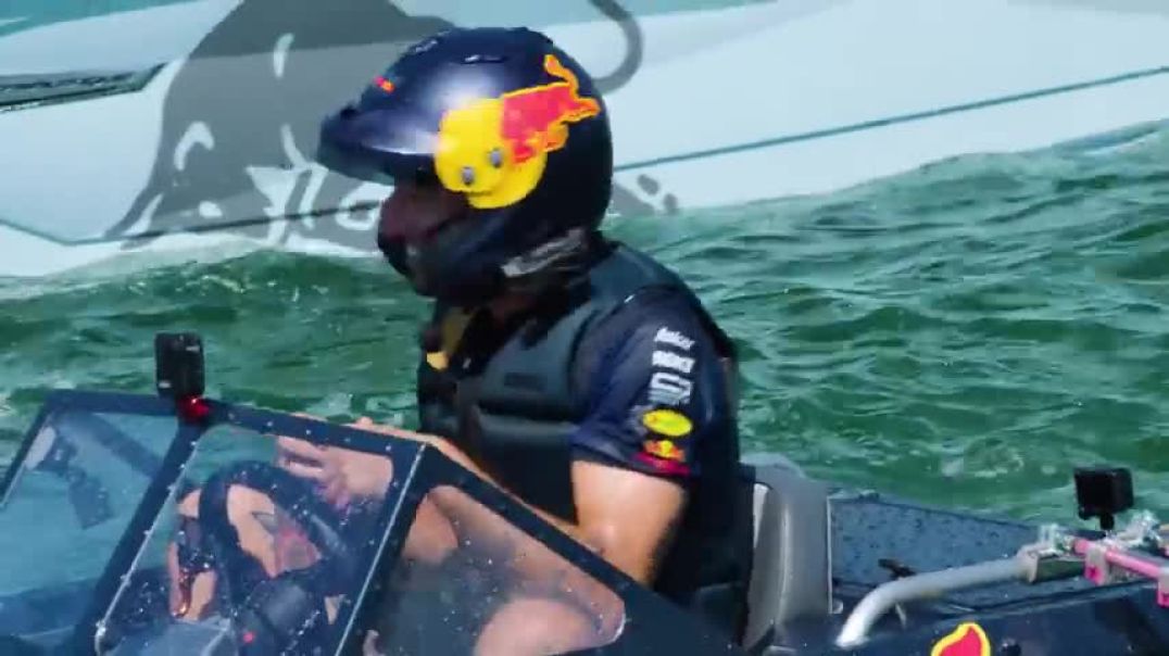 F1 Drivers Race TINY Jet Boats Daniel vs Yuki