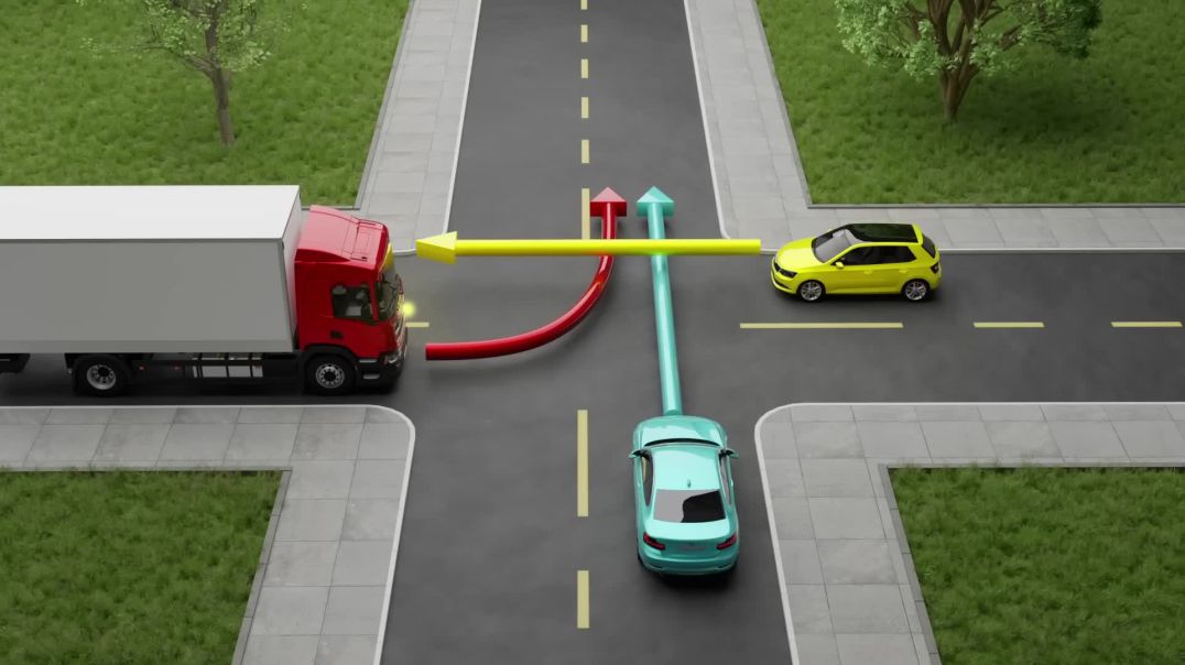 ⁣Which CAR Should PASS the Intersection FIRST USA Driving Tests and Road Rules