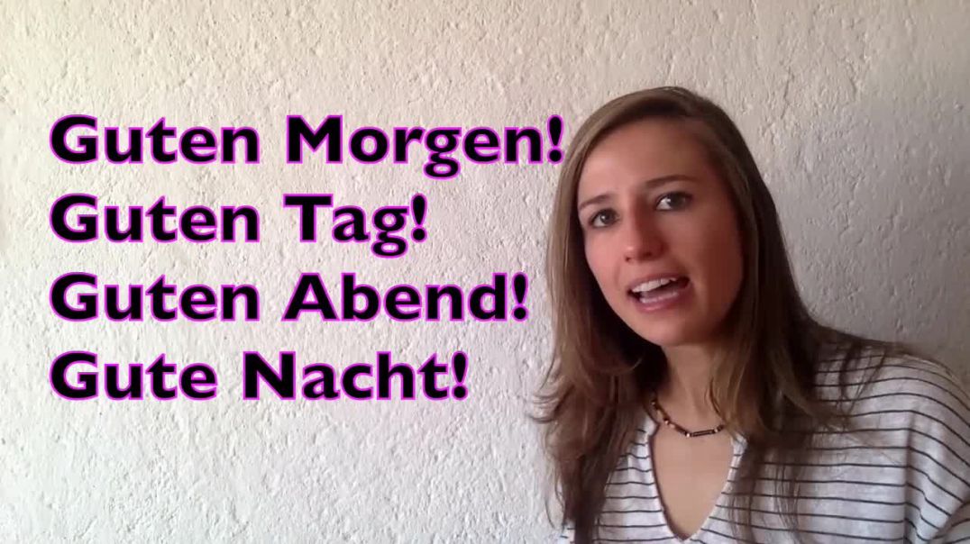 GERMAN LESSON 1 Learn German for Beginners - German Greetings 🤗