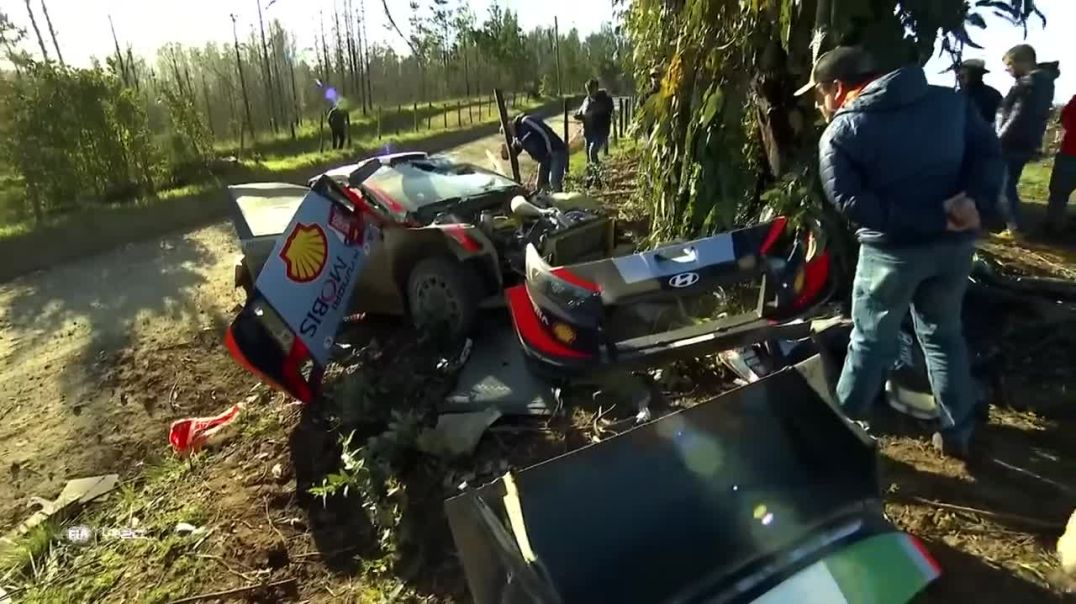 ⁣Lappi Crashes Out  WRC Rally Chile Bio Bío 2023