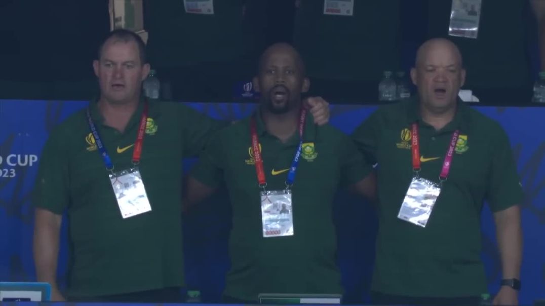 ⁣Powerful South African national anthem  Rugby World Cup 2023