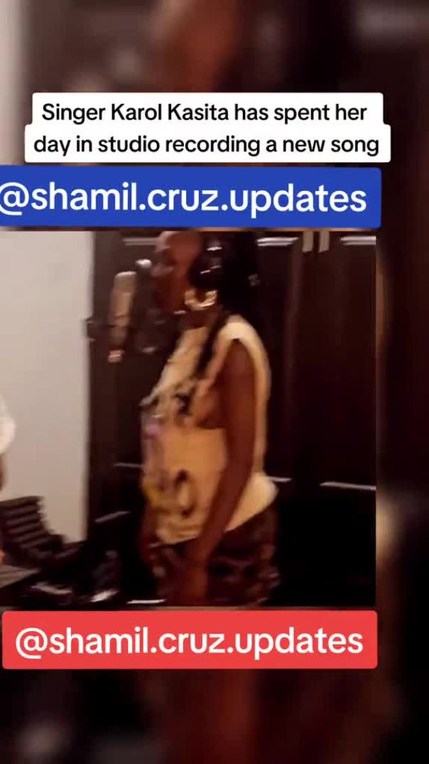 Singer Karol Kasita Has Spent Her Day In Studio Recording Anew Song
