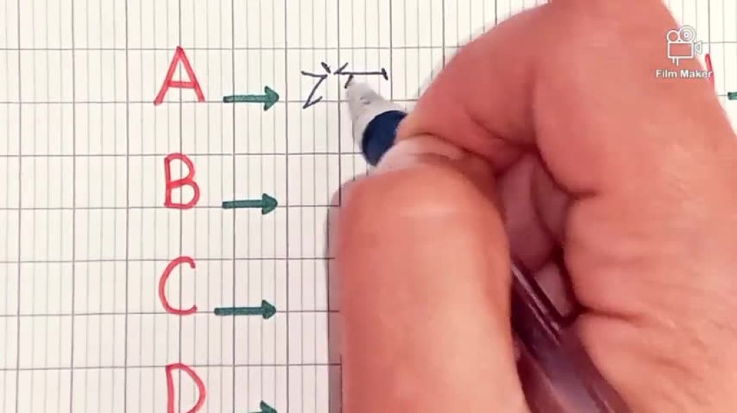 ⁣learn to write the chinese alphabet from A to Z for beginners English handwriting  Calligraphy