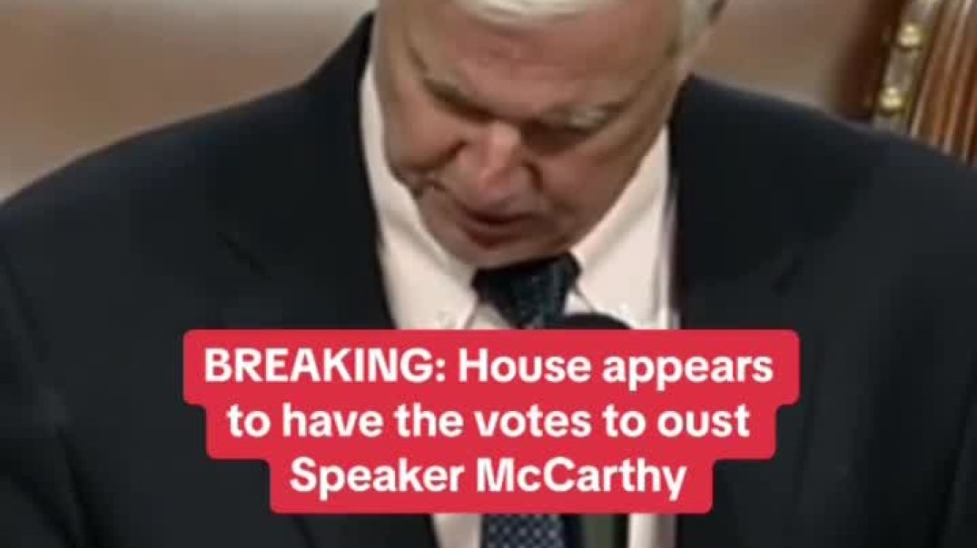 ⁣The moment Kevin McCarthy was removed as speaker