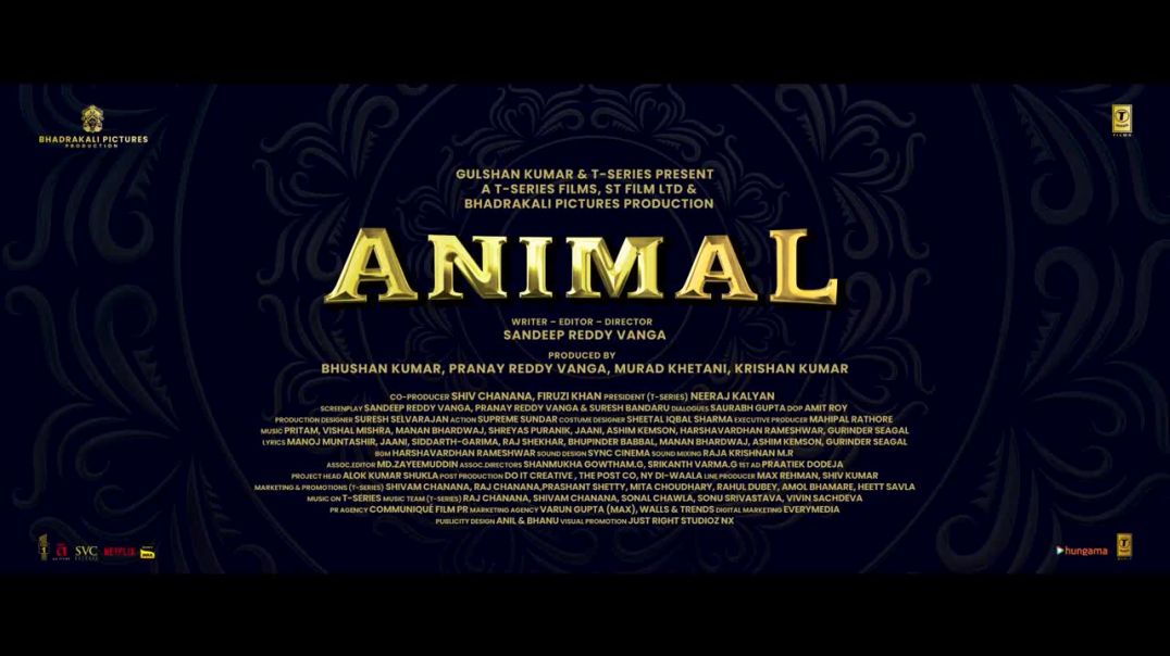 ⁣ANIMAL Official Teaser Ranbir Kapoor Rashmika M Anil K Bobb  D Sandeep Reddy Vanga Bhushan K