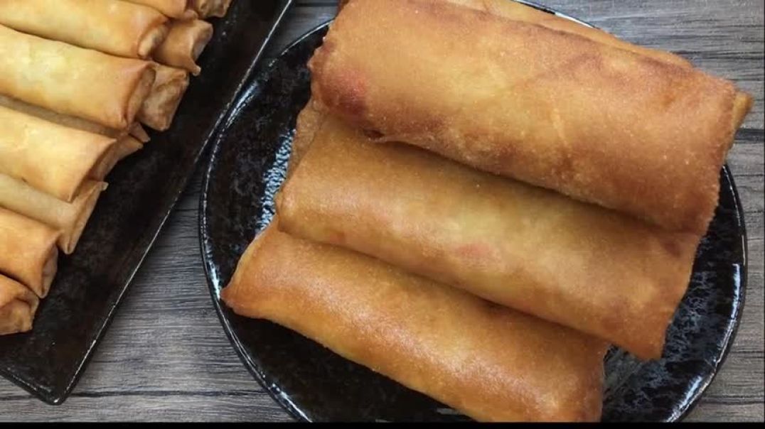 ⁣Spring Roll  Traditional Chinese New Year Food 中國傳統新年食品春捲