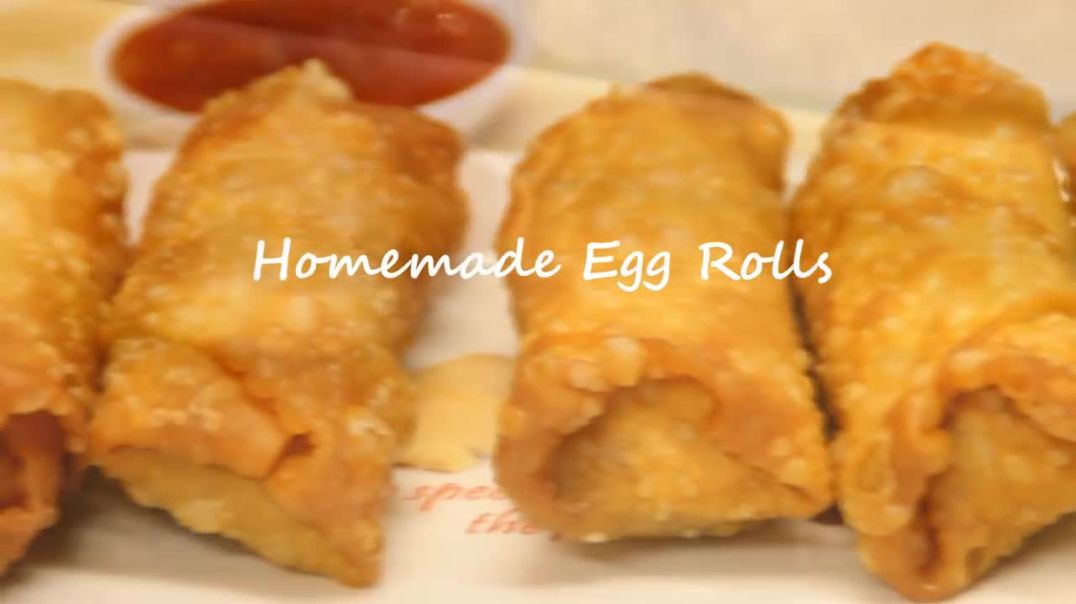 ⁣Homemade Egg Rolls