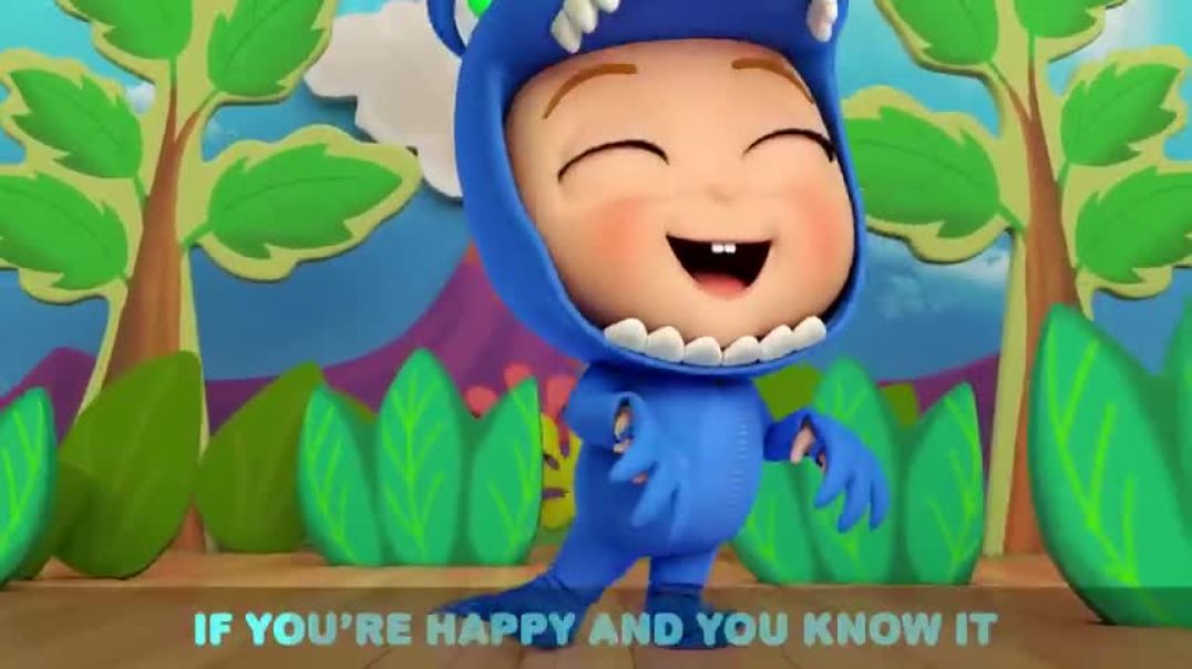 ⁣If Youre Happy and You Know It Dinosaur Edition  Little Angel Kids Songs  Nursery Rhymes